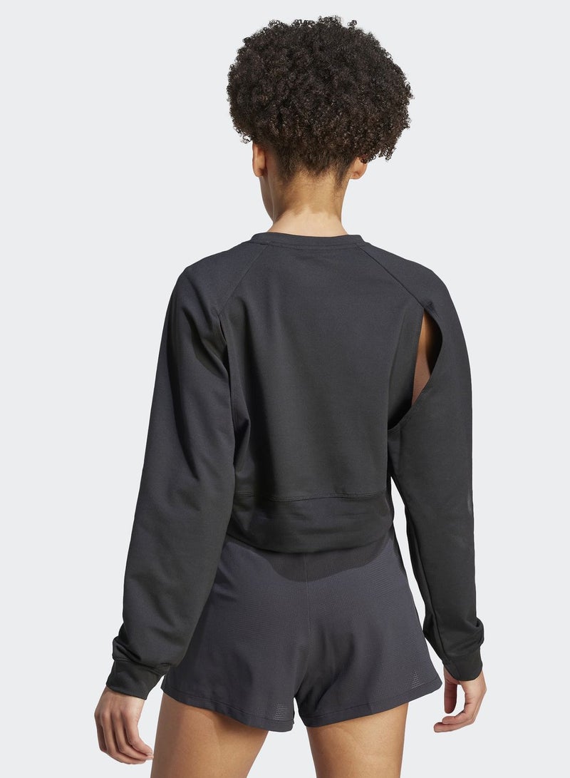 Power Aeroready Crop Cover-Up Sweatshirt