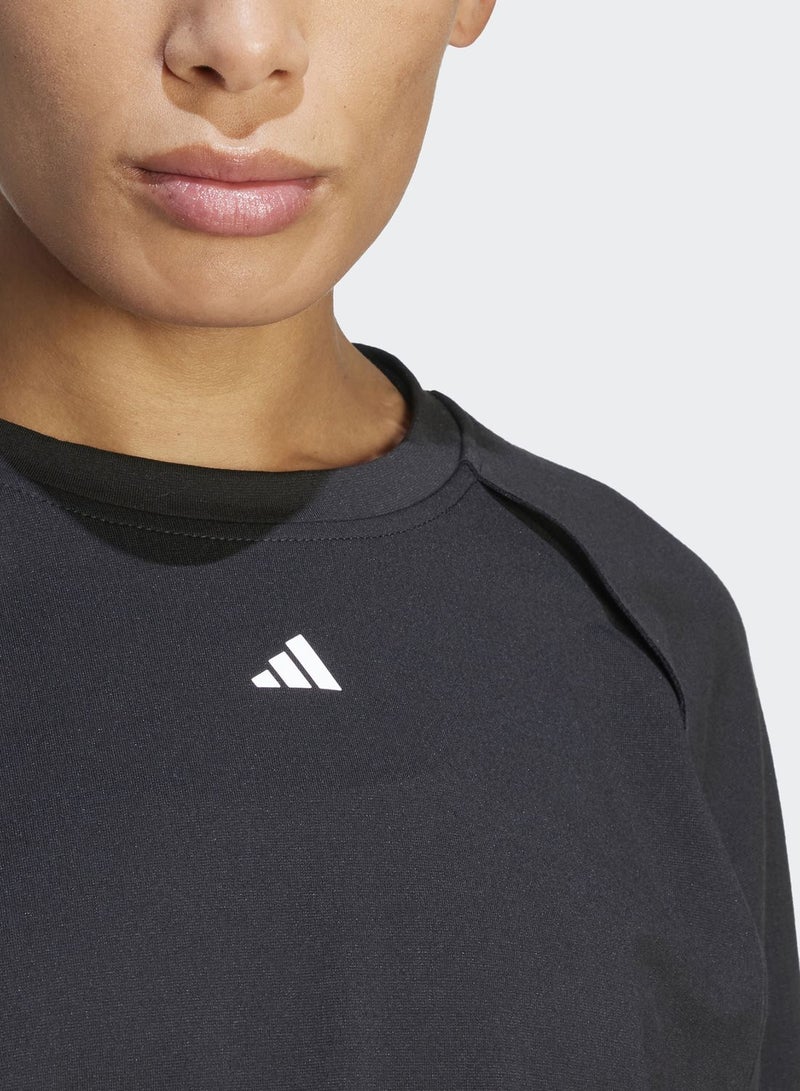 Power Aeroready Crop Cover-Up Sweatshirt