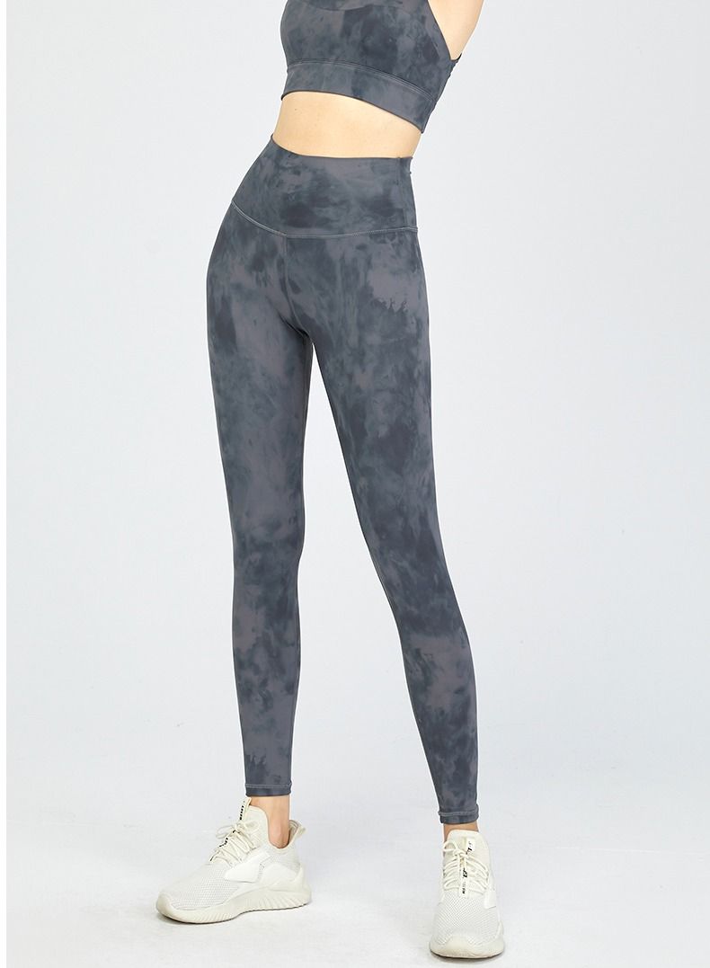 Solid Stretch Yoga Pants Grey