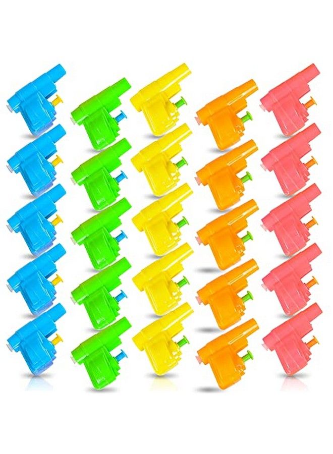 Colorful Mini Water Guns Pack Of 24 Fun Assorted Neon Colors Great Pool And Beach Party Favor Amazing Gift Idea For Boys And Girls Ages 3+