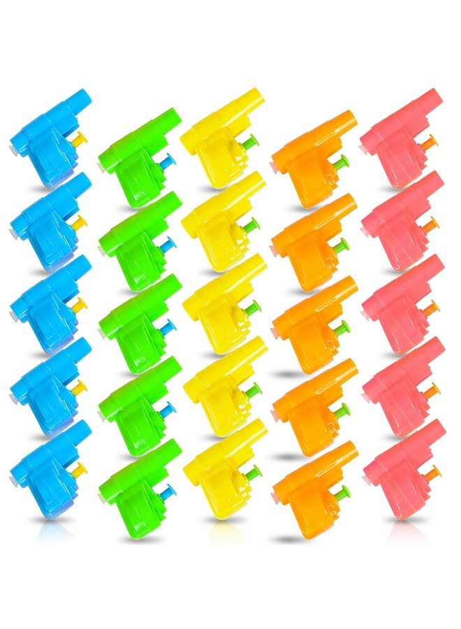 Colorful Mini Water Guns Pack Of 24 Fun Assorted Neon Colors Great Pool And Beach Party Favor Amazing Gift Idea For Boys And Girls Ages 3+
