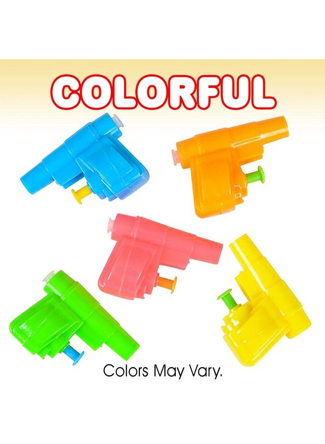 Colorful Mini Water Guns Pack Of 24 Fun Assorted Neon Colors Great Pool And Beach Party Favor Amazing Gift Idea For Boys And Girls Ages 3+