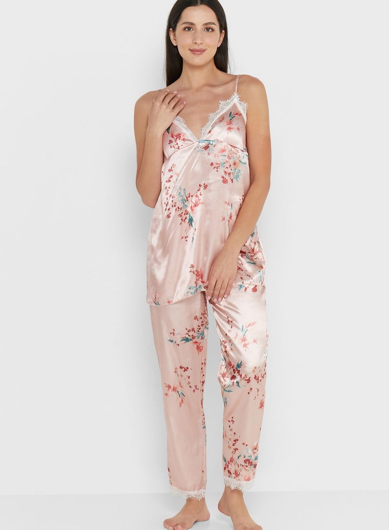 5 Piece Printed Pyjama Set