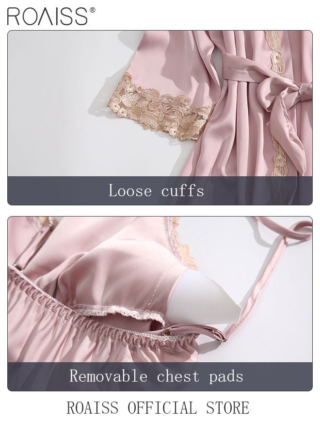 5-Pack Women's Pyjama Set Sling with Chest Pad Nightdress Sweet Sleepwear Home Wearing Clothes Suits Ladies Floral Printing Nightwear Lingerie Robe Underwear Shorts Summer Spring