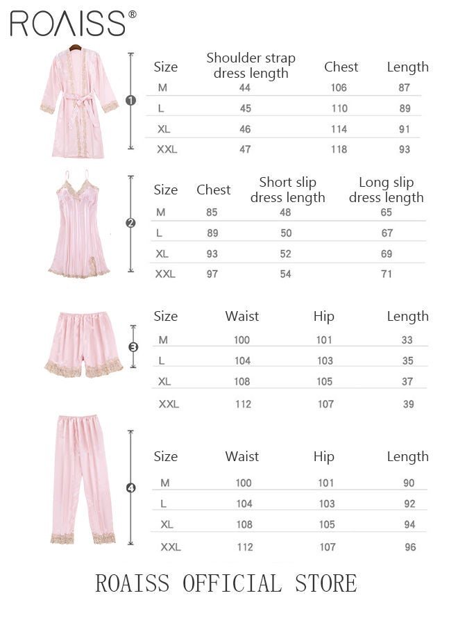5-Pack Women's Pyjama Set Sling with Chest Pad Nightdress Sweet Sleepwear Home Wearing Clothes Suits Ladies Floral Printing Nightwear Lingerie Robe Underwear Shorts Summer Spring