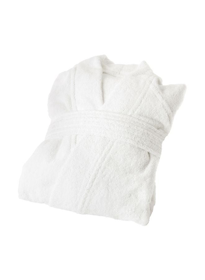 Cotton Bath Robe White M