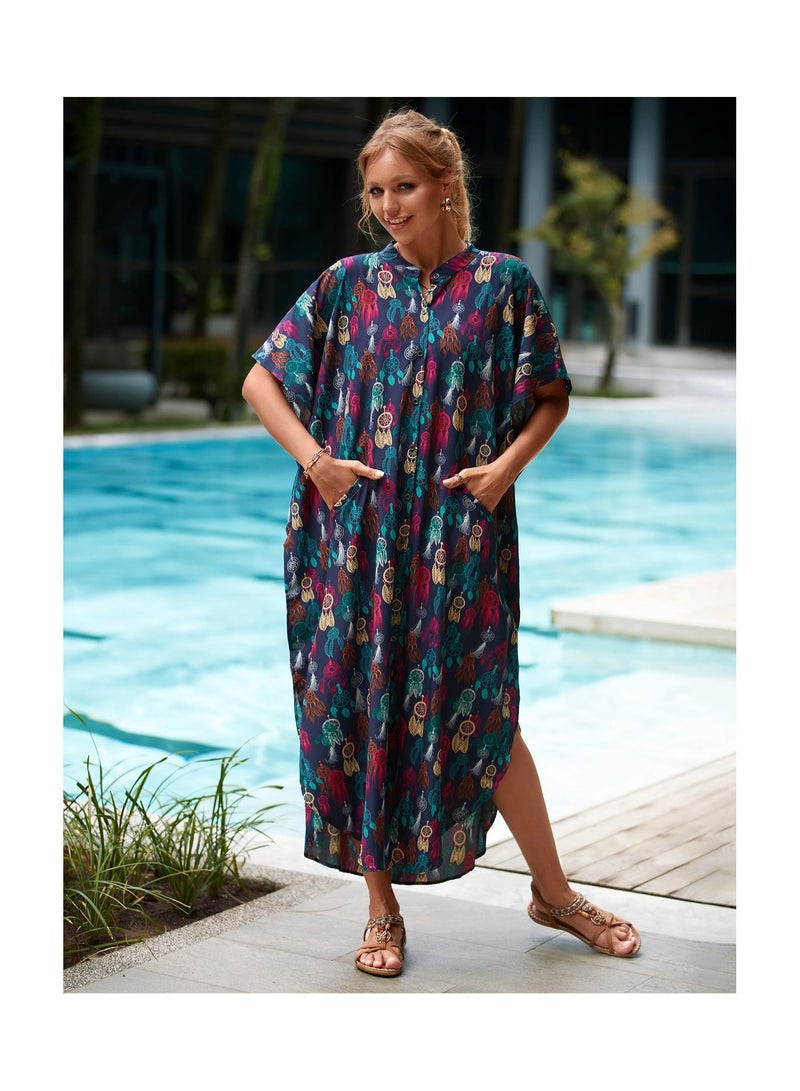 Beach Printed Robe Sunscreen Cover