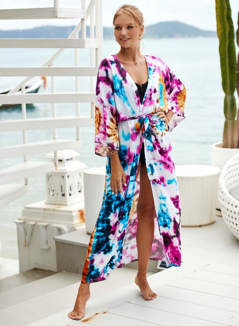 Beach Printed Robe Sunscreen Cover