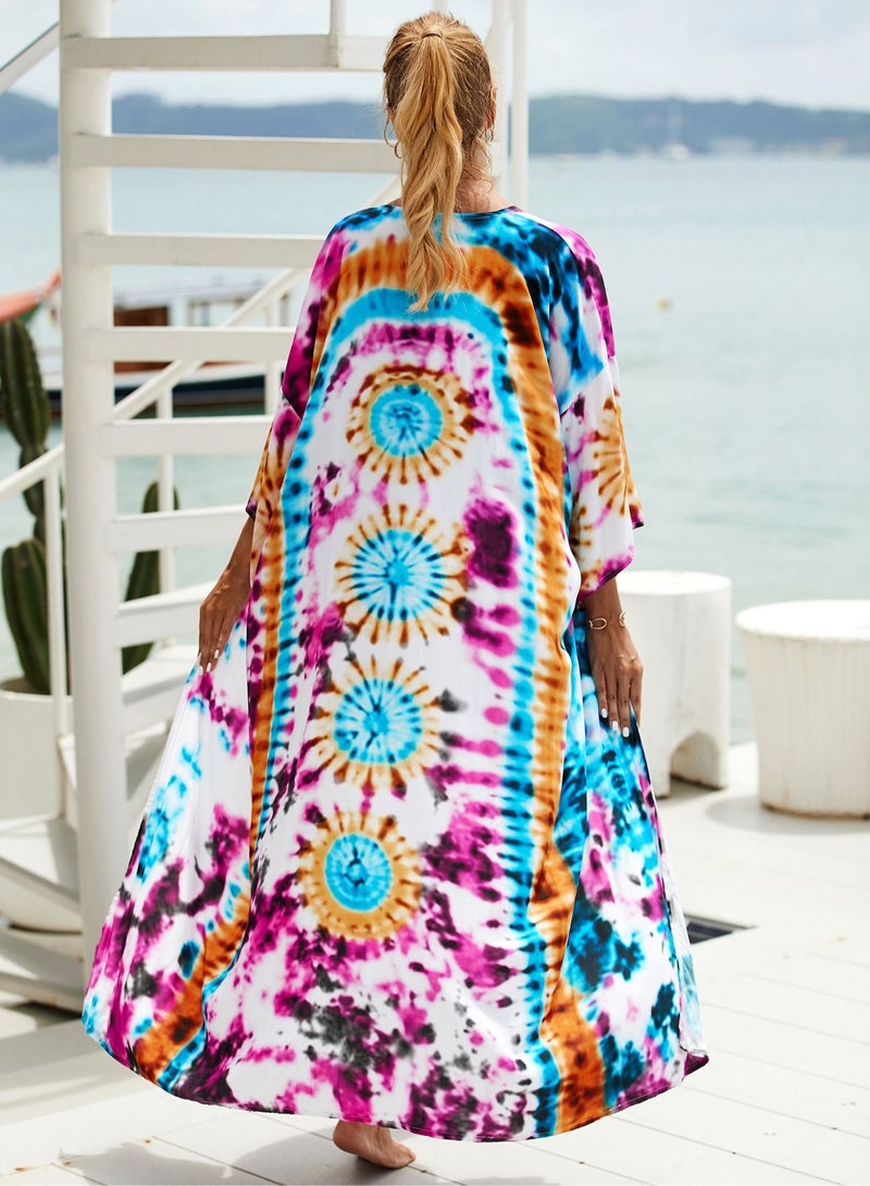 Beach Printed Robe Sunscreen Cover