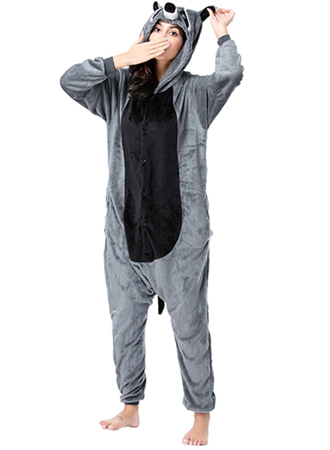 Raccoon Onesie Grey