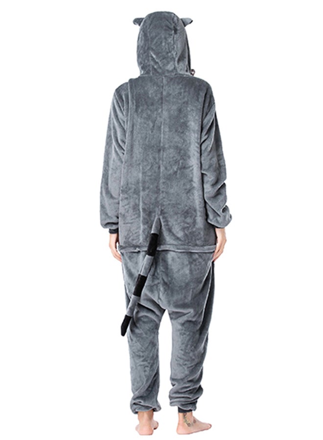 Raccoon Onesie Grey