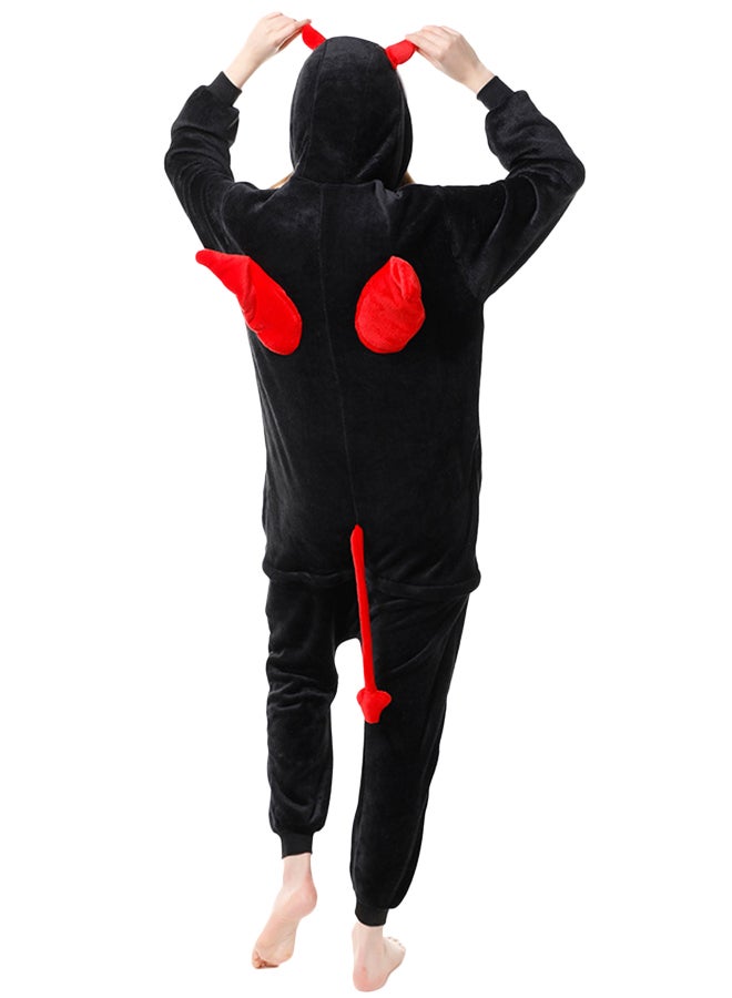 Soft Hooded Onesie Black