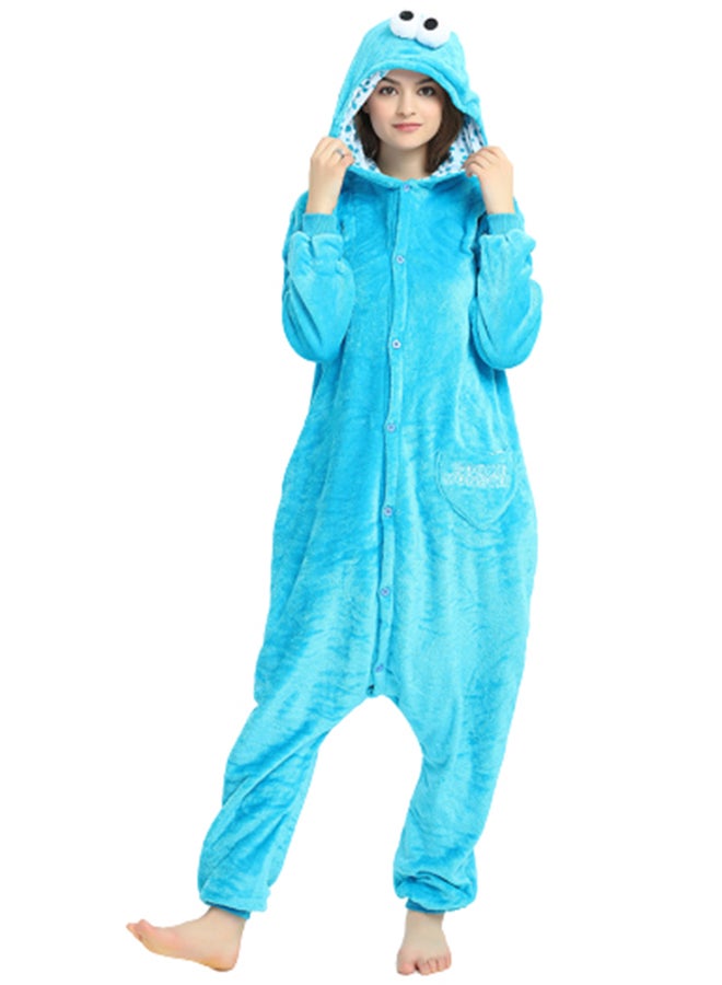 Soft Hooded Onesie Blue