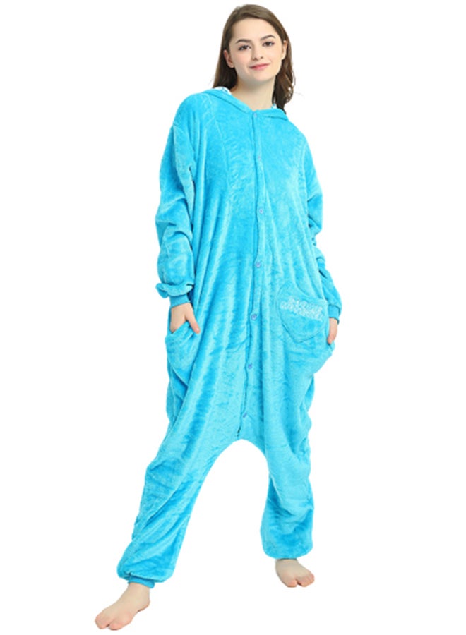 Soft Hooded Onesie Blue