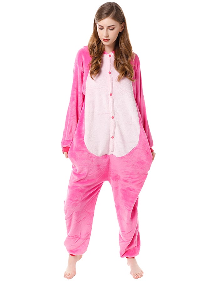 Soft Hooded Onesie Pink