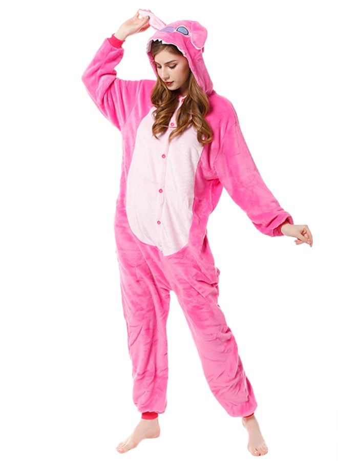 Soft Hooded Onesie Pink