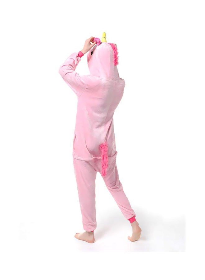 Unicorn Themed Onesie Pink/White/Yellow