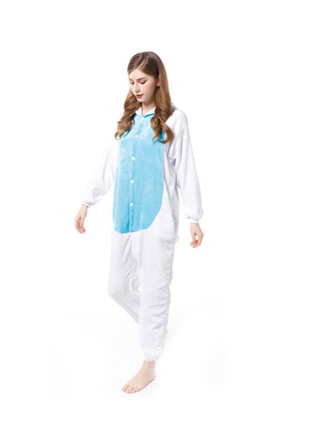 Bunny Themed Onesie White/Blue/Black