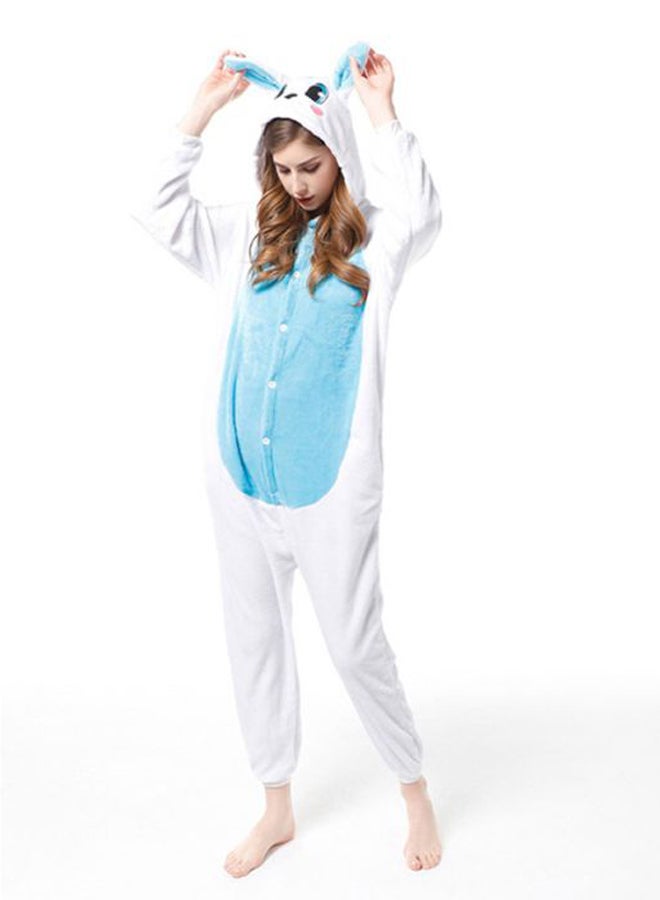 Bunny Themed Onesie White/Blue/Black