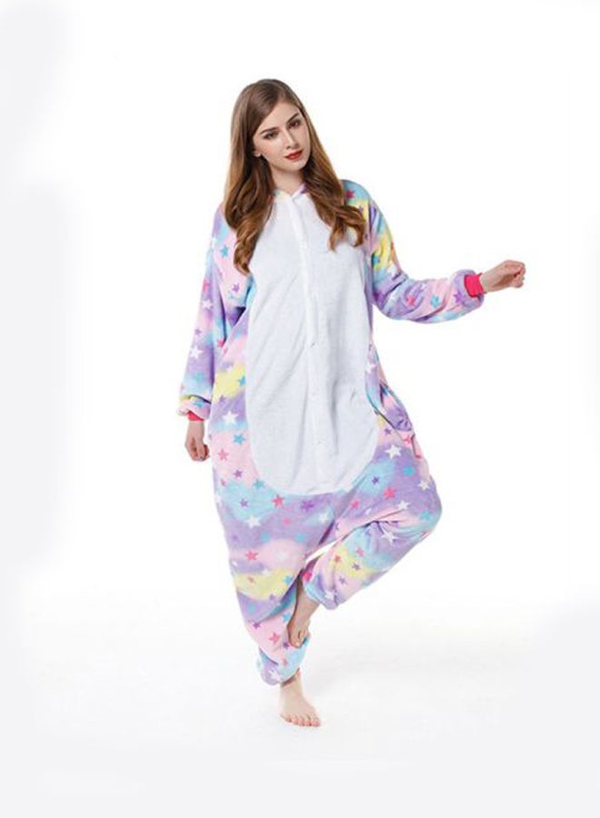 Unicorn Printed Comfy Onesies White/Purple/Blue