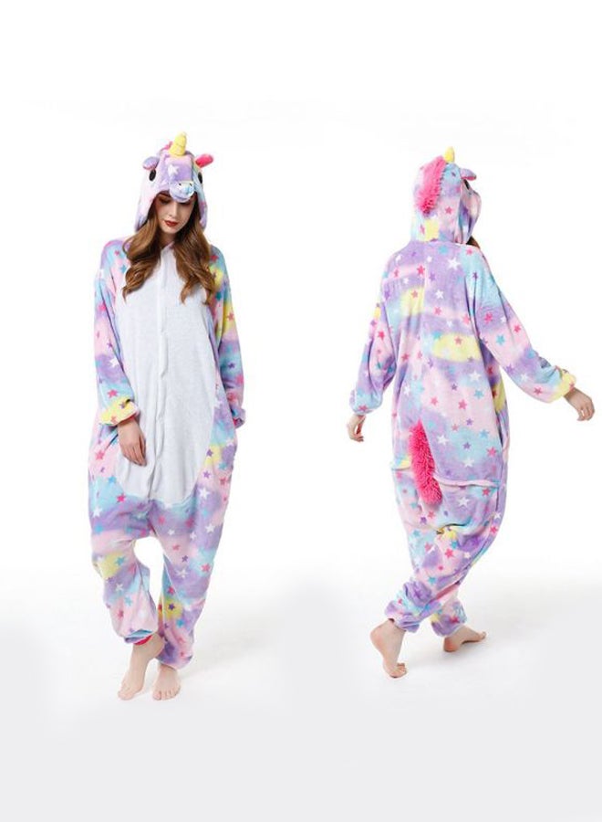 Unicorn Printed Comfy Onesies White/Purple/Blue