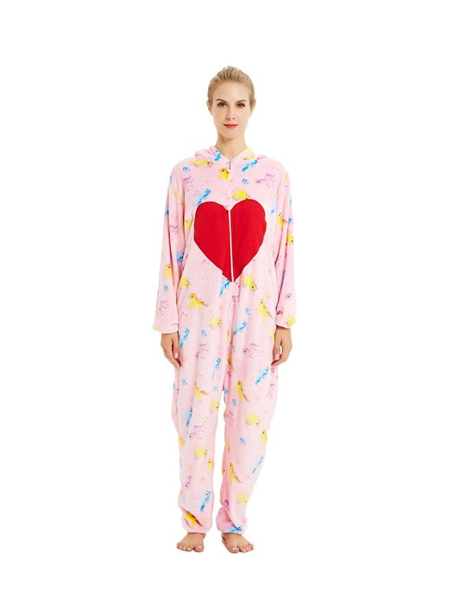Animal Printed Onesie Pink/Red/Yellow
