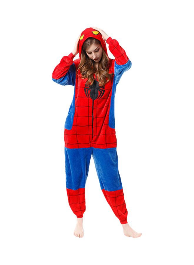 Spiderman Printed Onesie Red/Blue/Black