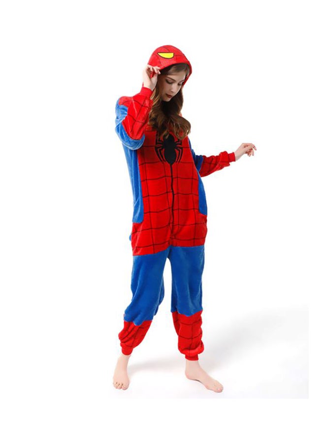 Spiderman Printed Onesie Red/Blue/Black