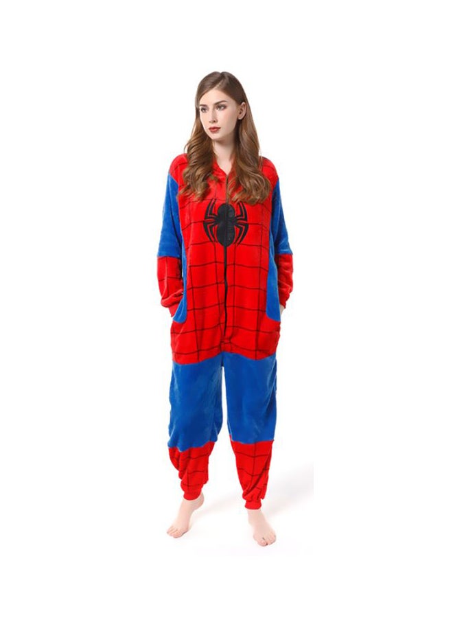 Spiderman Printed Onesie Red/Blue/Black