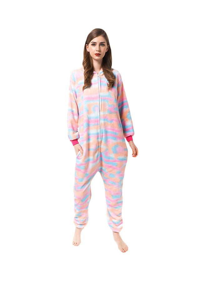 Unicorn Printed Onesie Pink/Blue/Orange