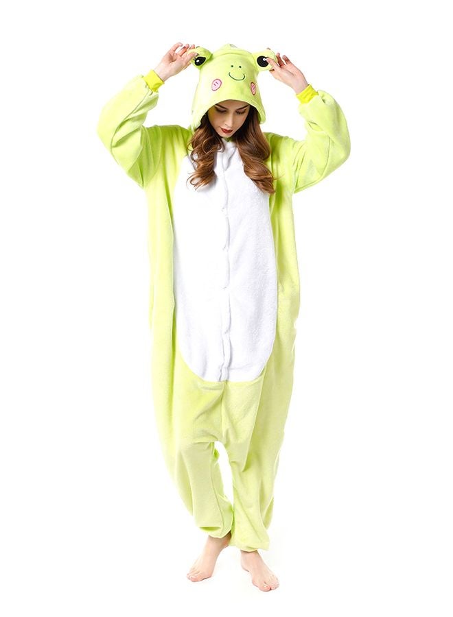 Frog Shaped Comfy Onesie Pajamas Green