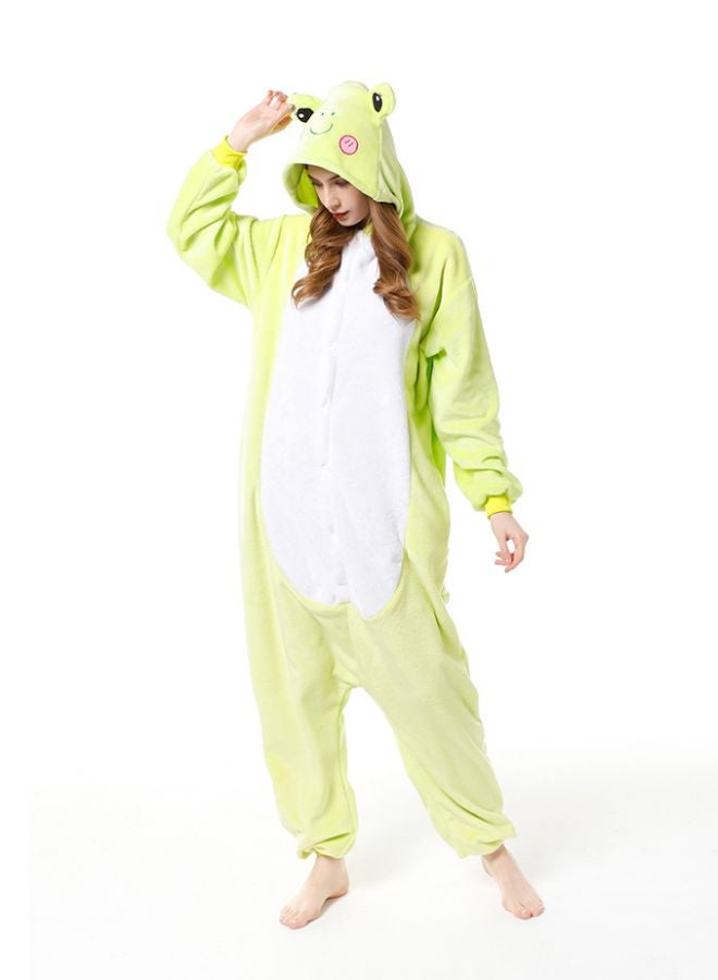 Frog Shaped Comfy Onesie Pajamas Green