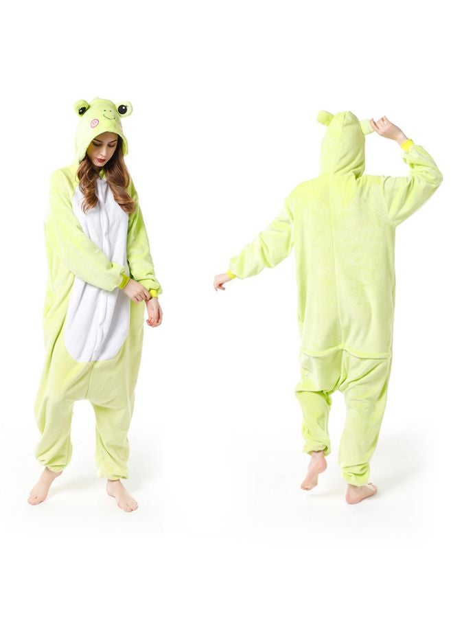 Frog Shaped Comfy Onesie Pajamas Green