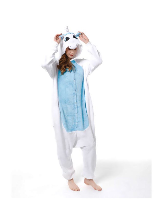 Blue Unicorn Sleepwear Hoodie Multicolor