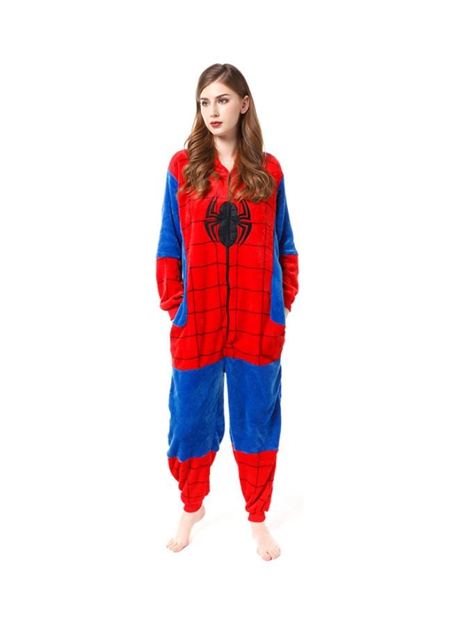 Pack Of 4 Spider Man Pattern Onesies Red/Blue/Black