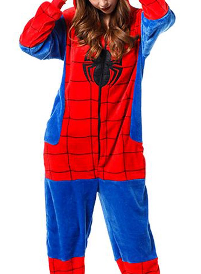 Pack Of 4 Spider Man Pattern Onesies Red/Blue/Black