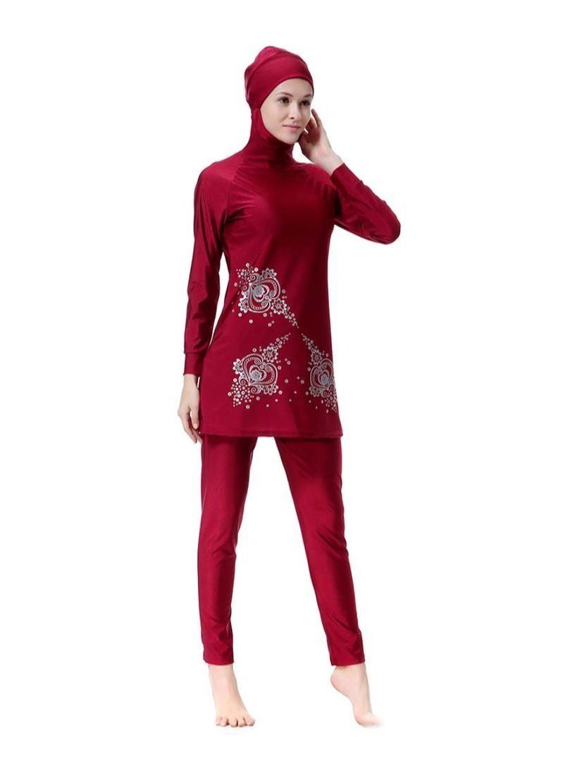 Conservative And Fashionable Burkinis Claret