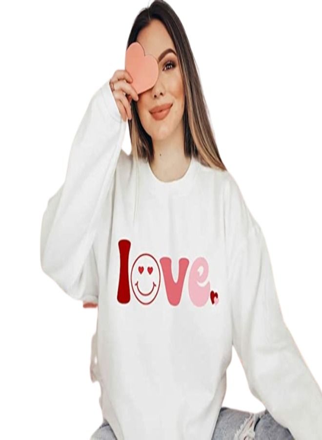 Colorful Love Printed Sweatshirt