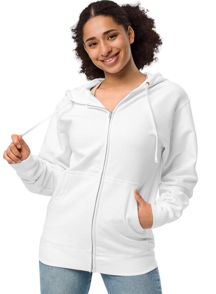 Oversize casual zipper hoodie for men and women