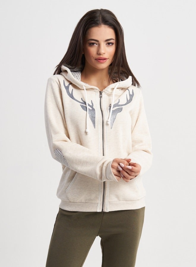 Hailys Women's Sweatshirt , Beige