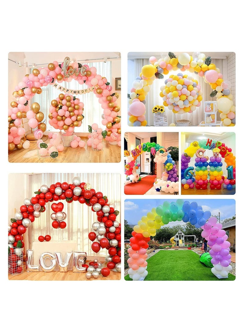 Balloon Arch Kit 9ft Tall & 10ft Wide Large Adjustable Arch Frame with Base Easy-to-build Party Column Stand Set for Wedding Birthday Baby Shower Graduation Decorations Supplies
