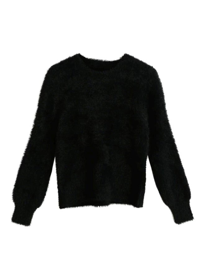 Long Sleeves Pullover Black