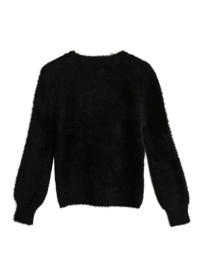 Long Sleeves Pullover Black