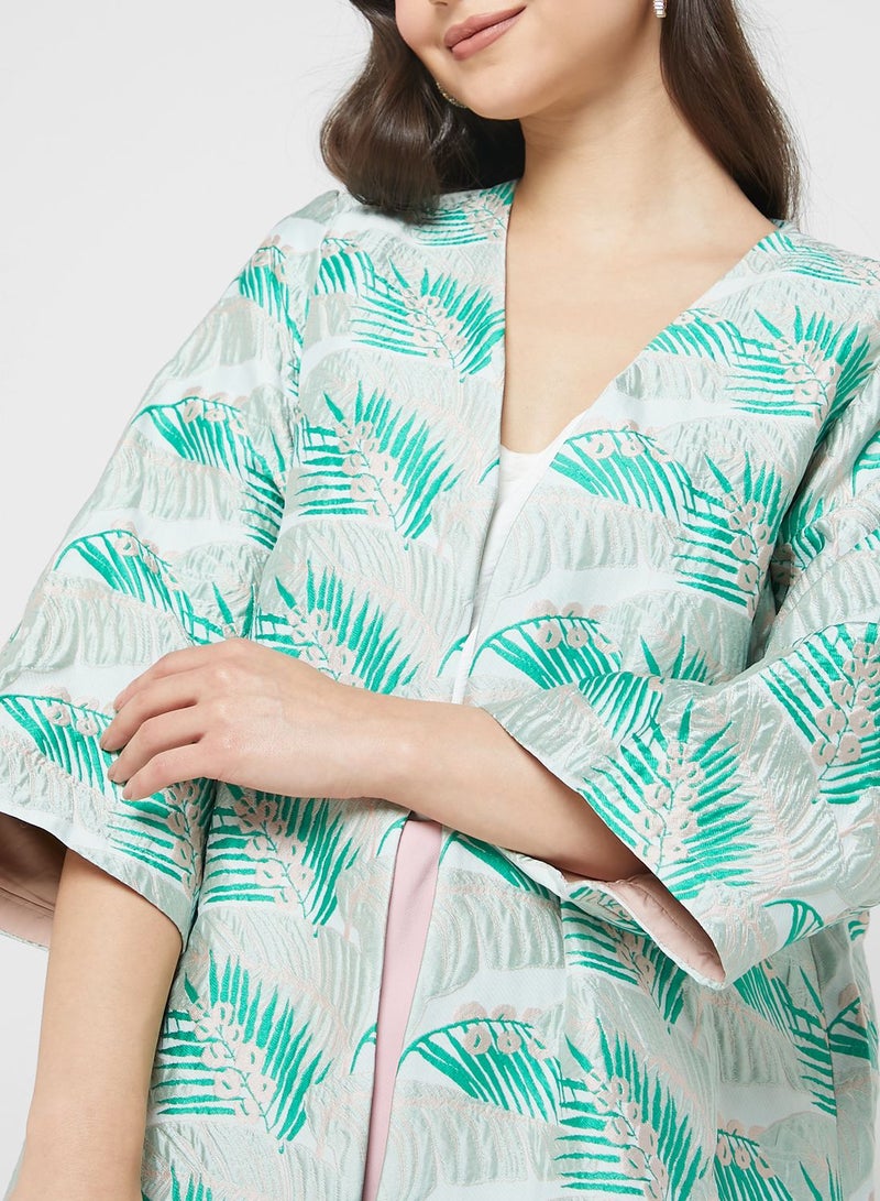 Printed Knitted Kimono