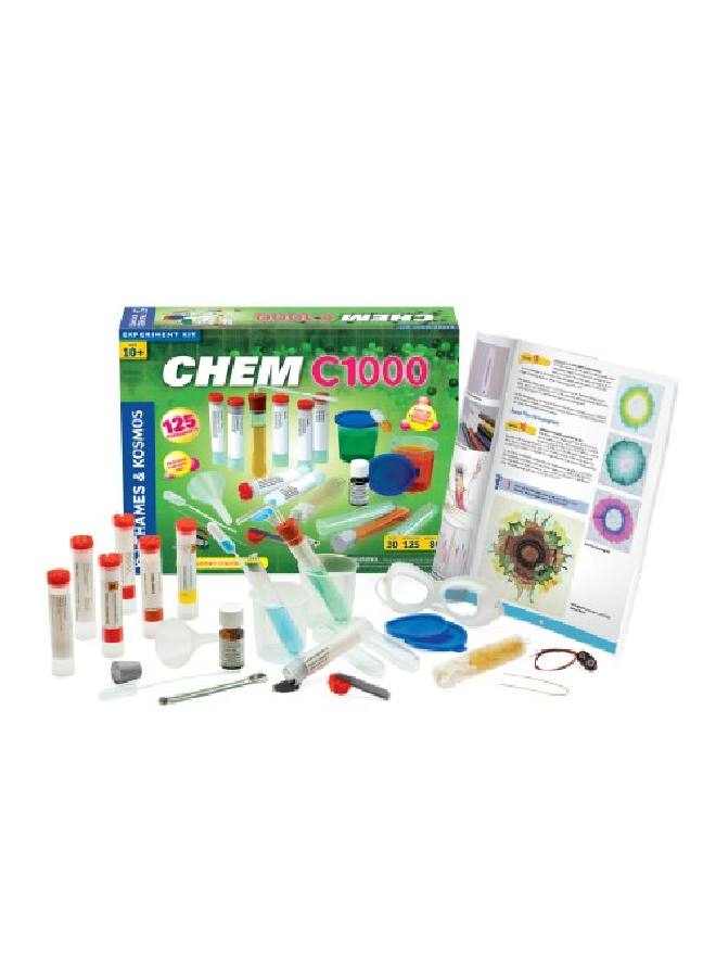 Chem C1000 Chemistry Set Science Kit With 125 Experiments 80 Page Lab Manual Student Laboratory Quality Instruments & Chemicals Parents Choice Gold Award Winner