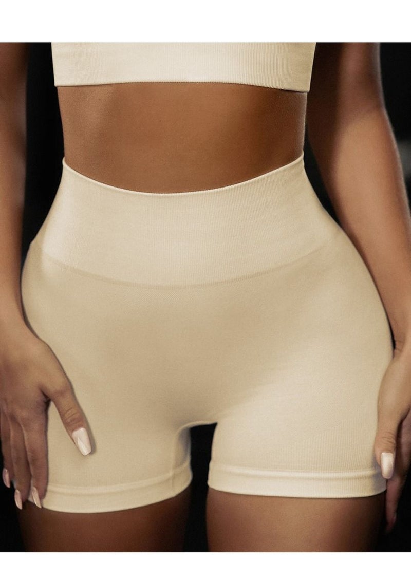 Solid Stretch Yoga Pants White