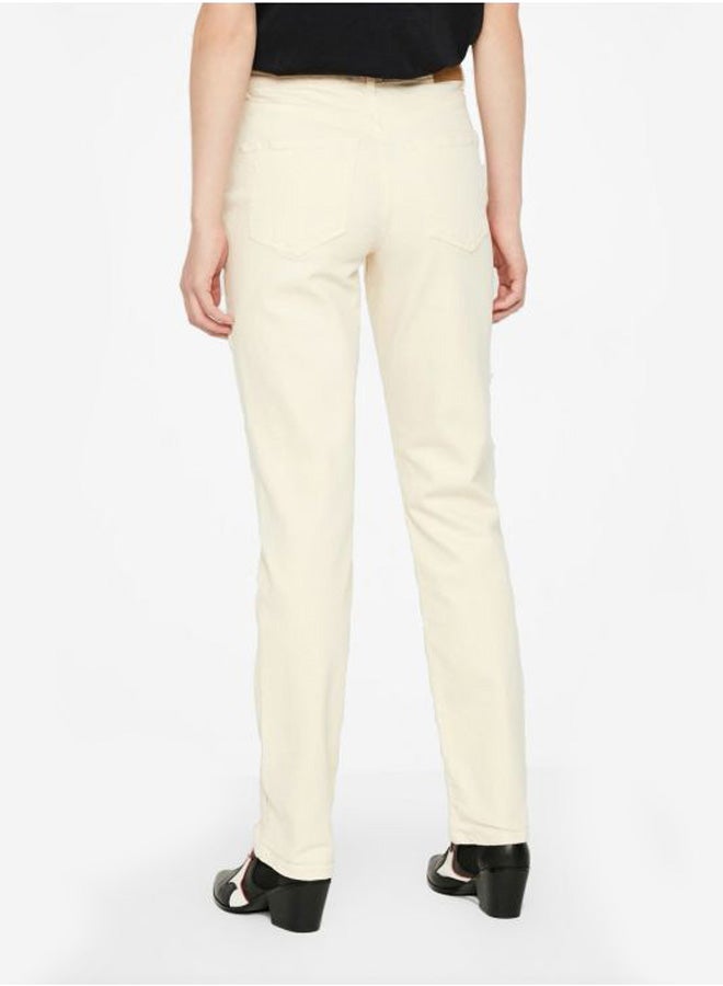 Basic Straight Jeans White