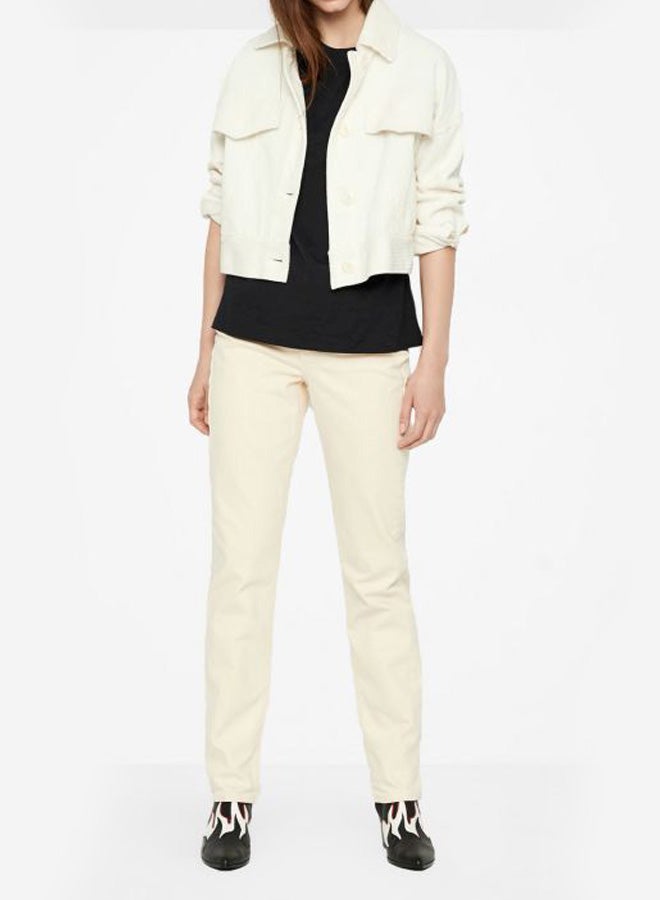Basic Straight Jeans White