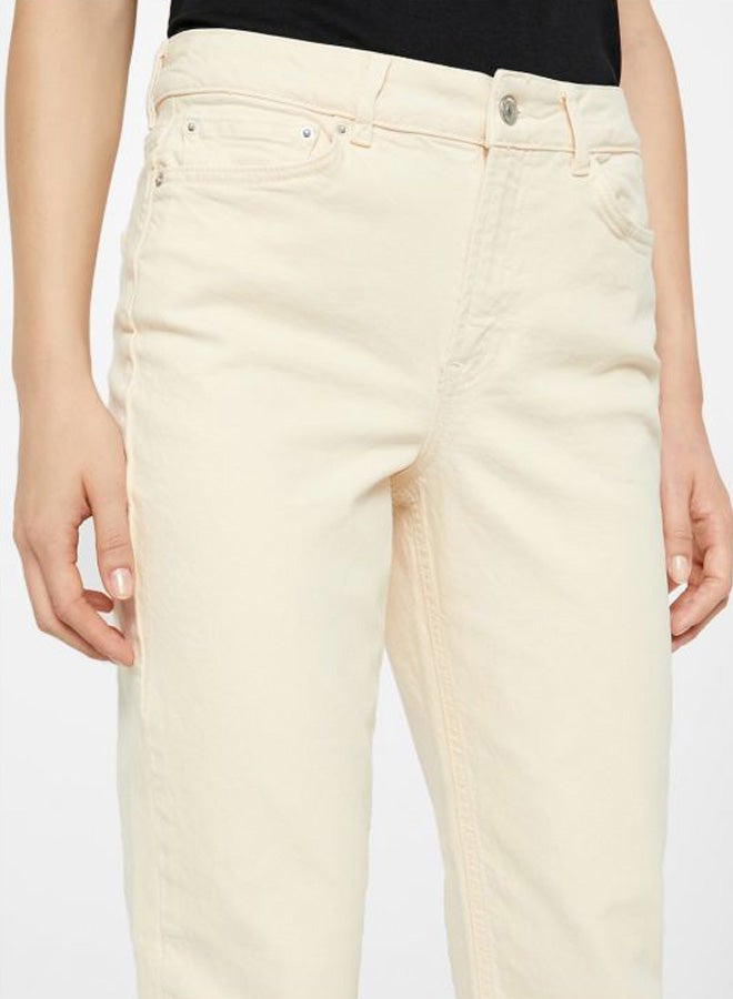 Basic Straight Jeans White
