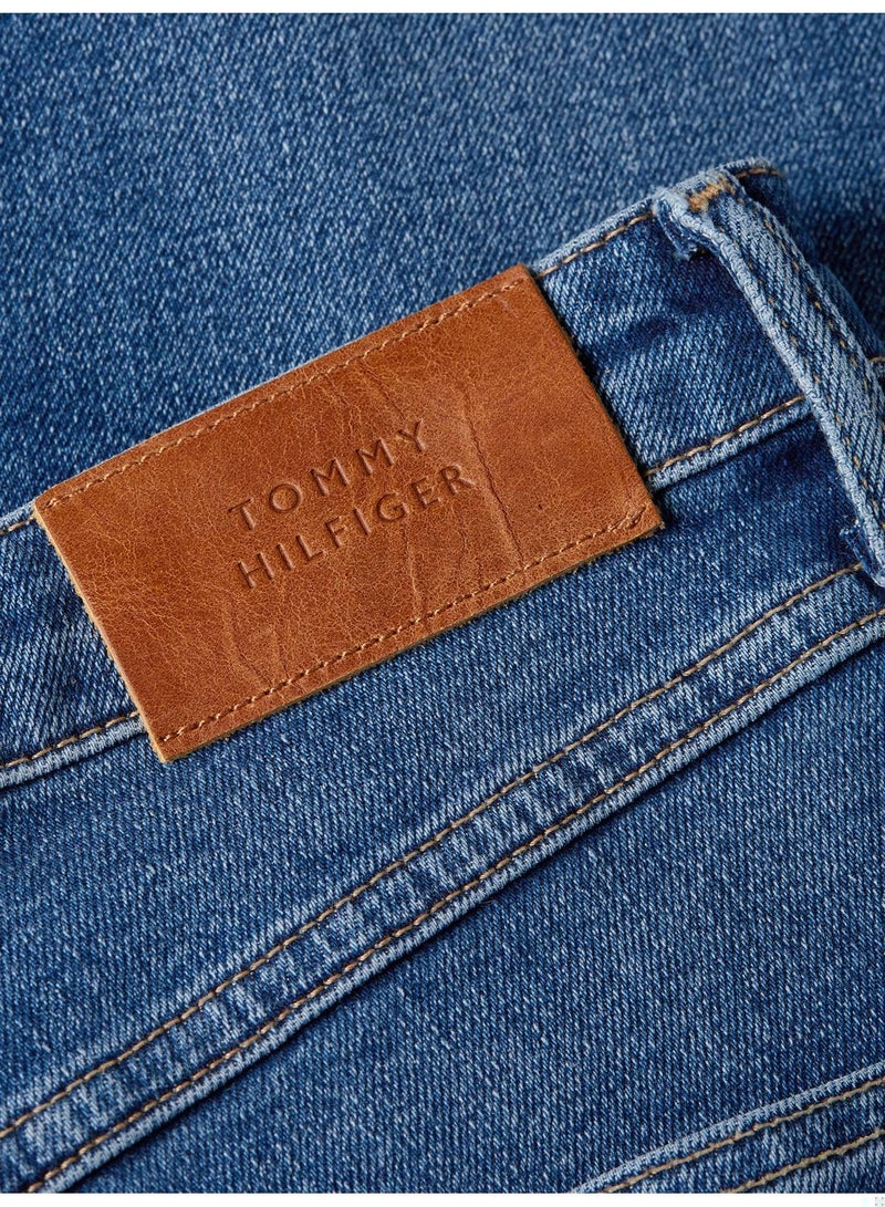 Women's High Rise Relaxed Straight Jeans, Blue